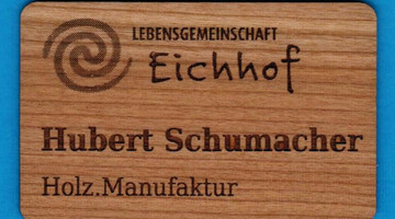Graviertes Namensschild